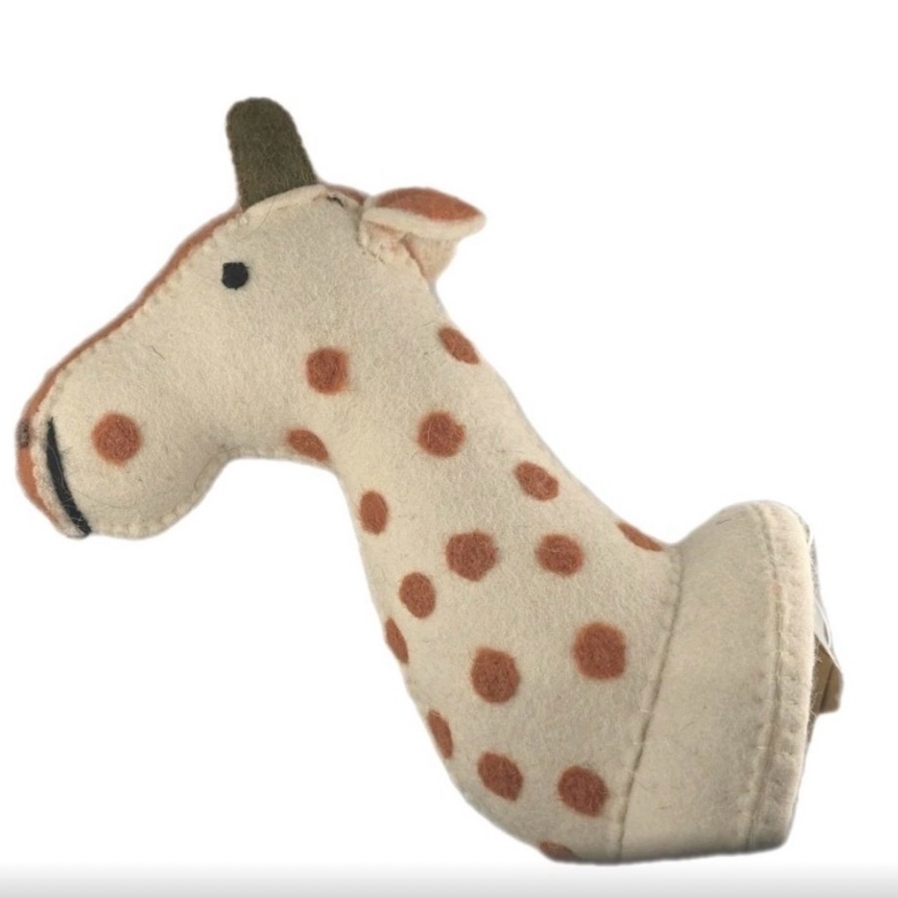 NWT MUD PIE Faux Taxidermy Giraffe Head Wall Mount Nursery Kids decor - Picture 4 of 11